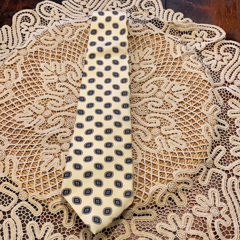 Vintage Oscar de la Renta Couture Men's Silk Tie